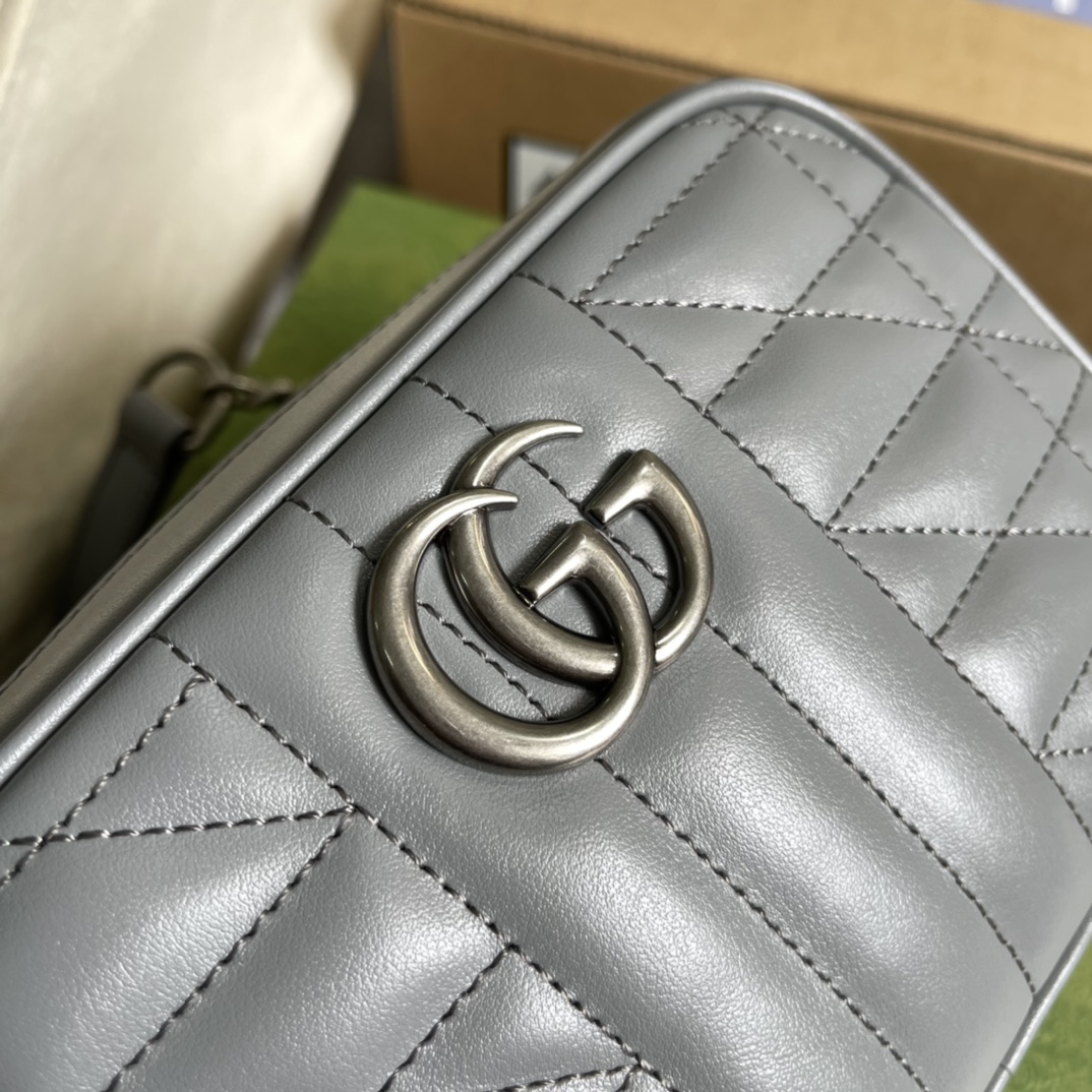 Gucci GG Marmont Mini Shoulder Bag 634936 Dark grey